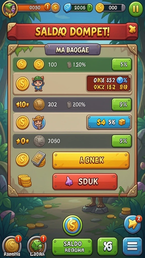 win8game - Ilustrasi karakter pilihan dalam permainan yang berwarna-warni.
